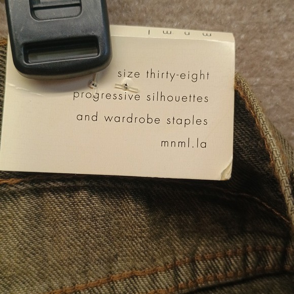 NEW MNML D355 Men's 38X32 Button Fly Denim Jeans Medium Gray Wash‎ - Picture 12 of 12